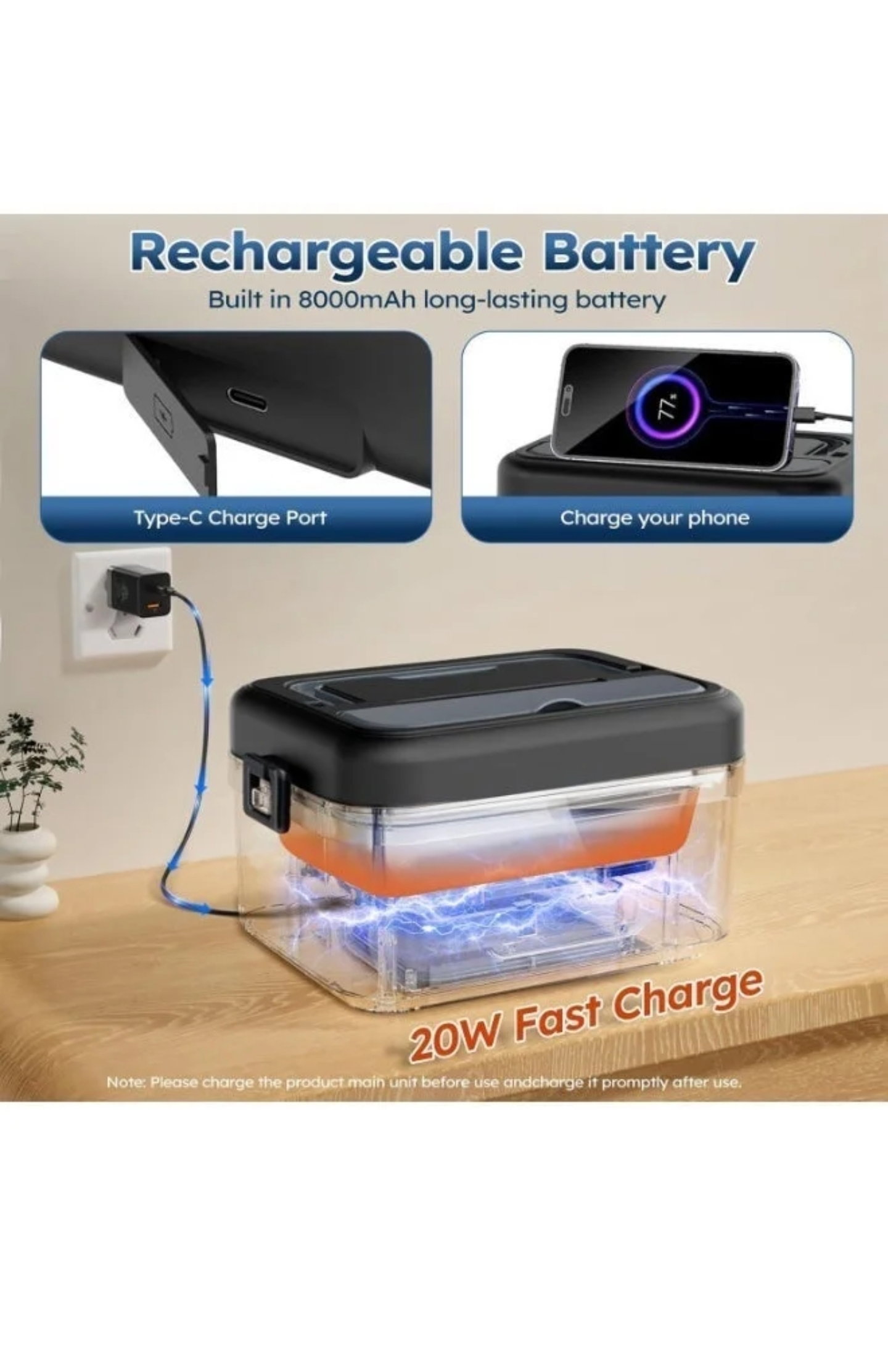 Cordless Electric Lunch Box for Office, Travel and Car Use_7