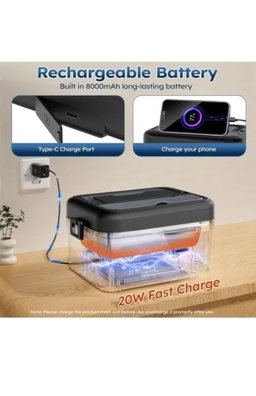 Cordless Electric Lunch Box for Office, Travel and Car Use