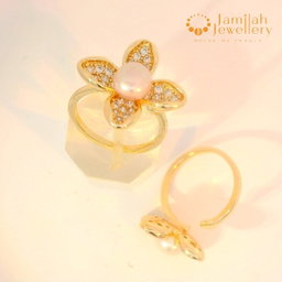 Adjustable Size Ring - Design 01- Flower