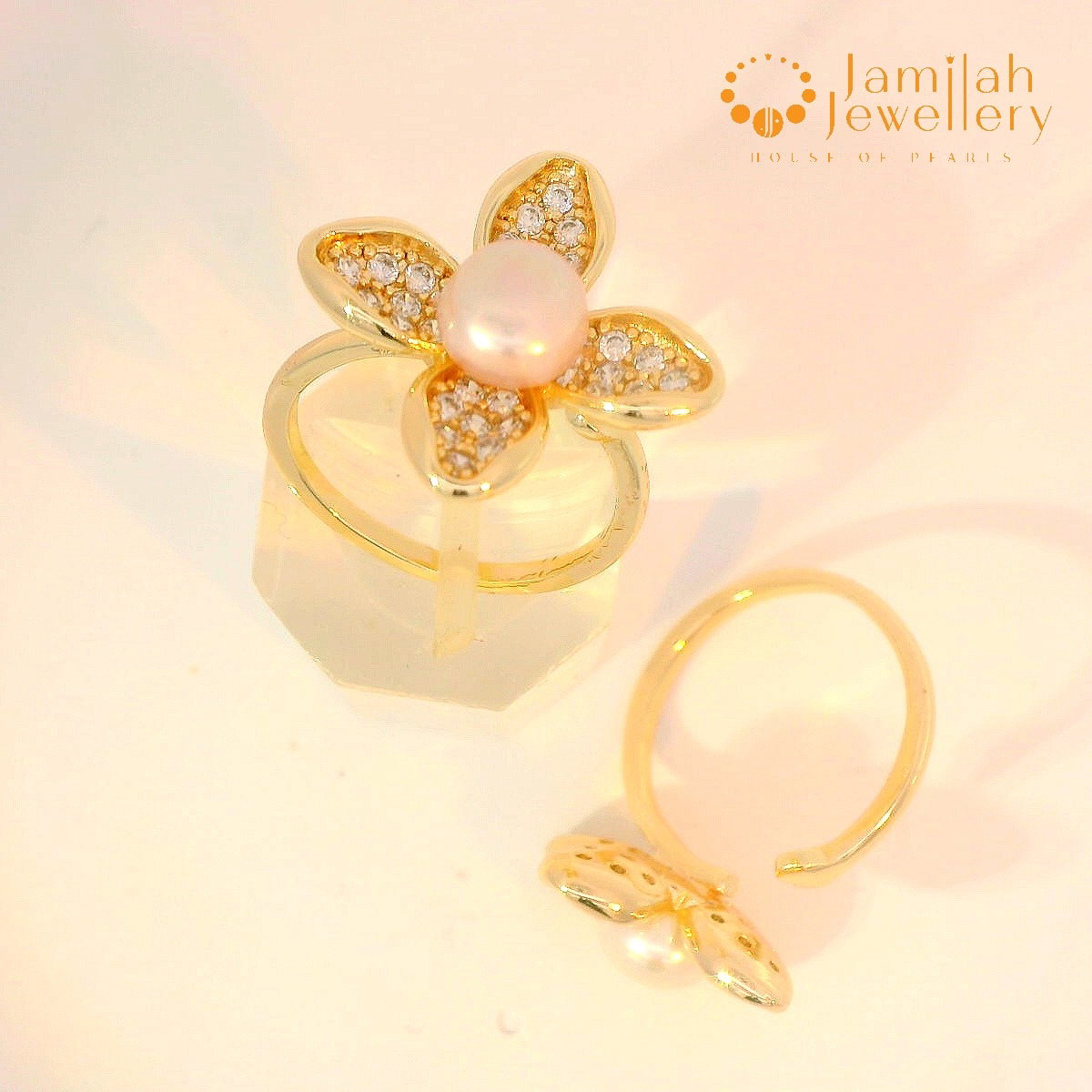 Adjustable Size Ring - Design 01- Flower