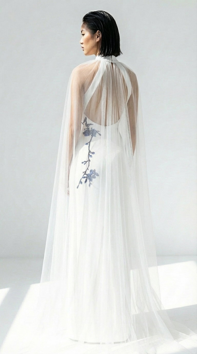 CHEONGSAMS "Blue Blossoms and Cranes" _3