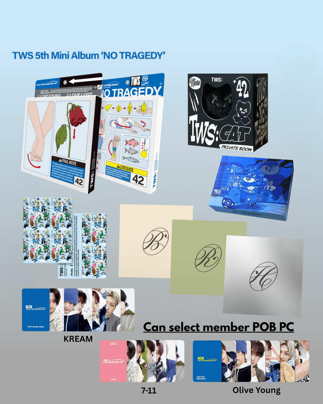(Selectable POB OY/7-11/KREAM) TWS 5th Mini Album 'NO TRAGEDY'