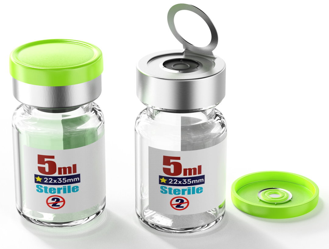 EMPTY STERILE VIALS WITH CAPS (5ML)🧬