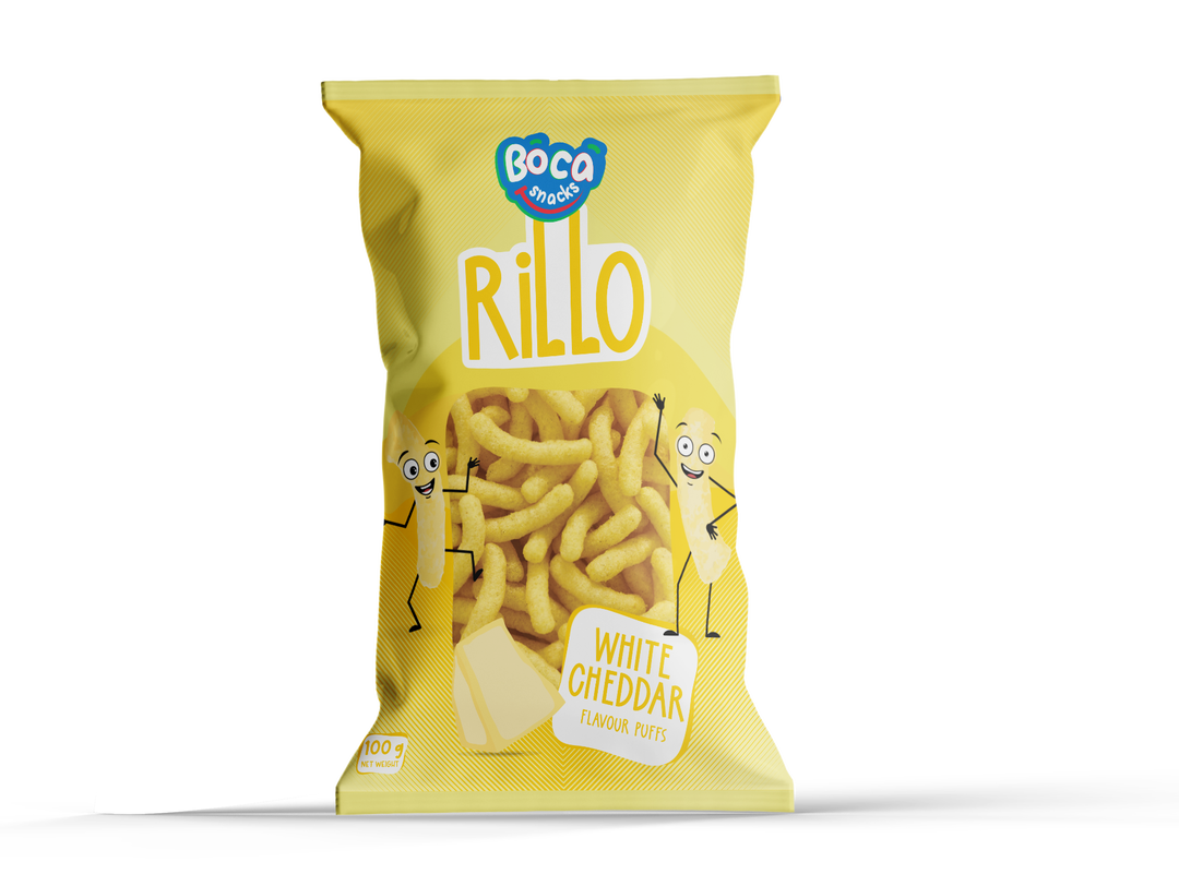 Boca Rillo white Cheddar 100g × 20s