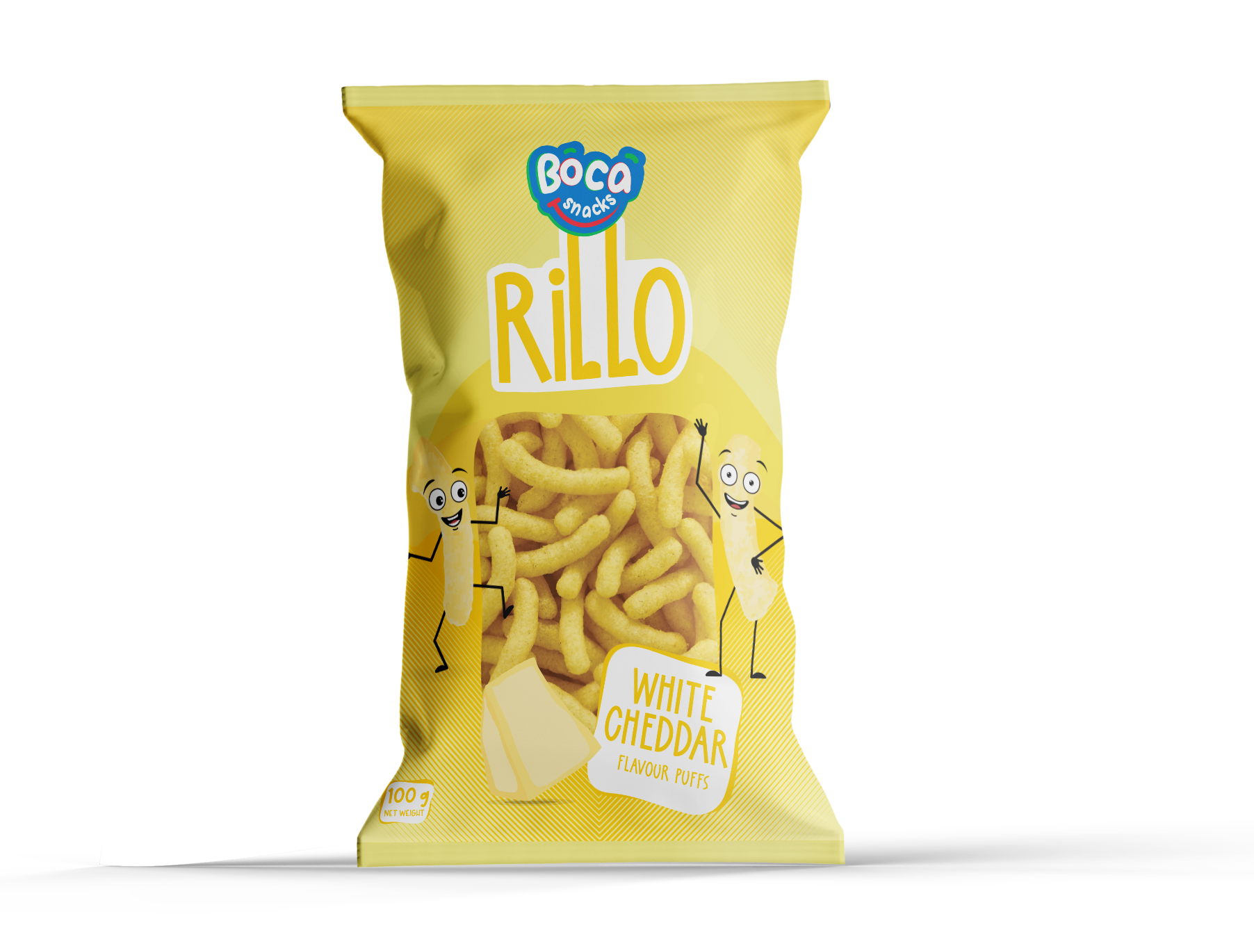 Boca Rillo white Cheddar 100g × 20s_0