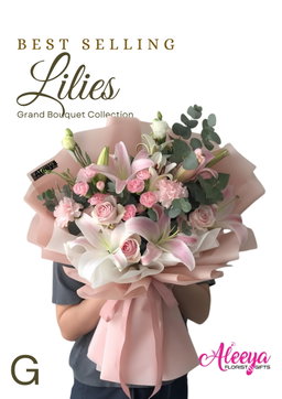 Pastel Pink Lilies