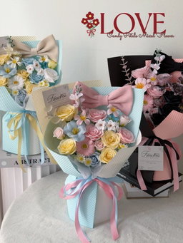 Candy Petals Soap Flower Mixed Bouquet 