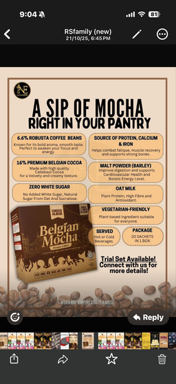 Belgian Mocha Drink ( 20 Sachet )