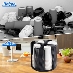 CUP HOLDER STORAGE RACK