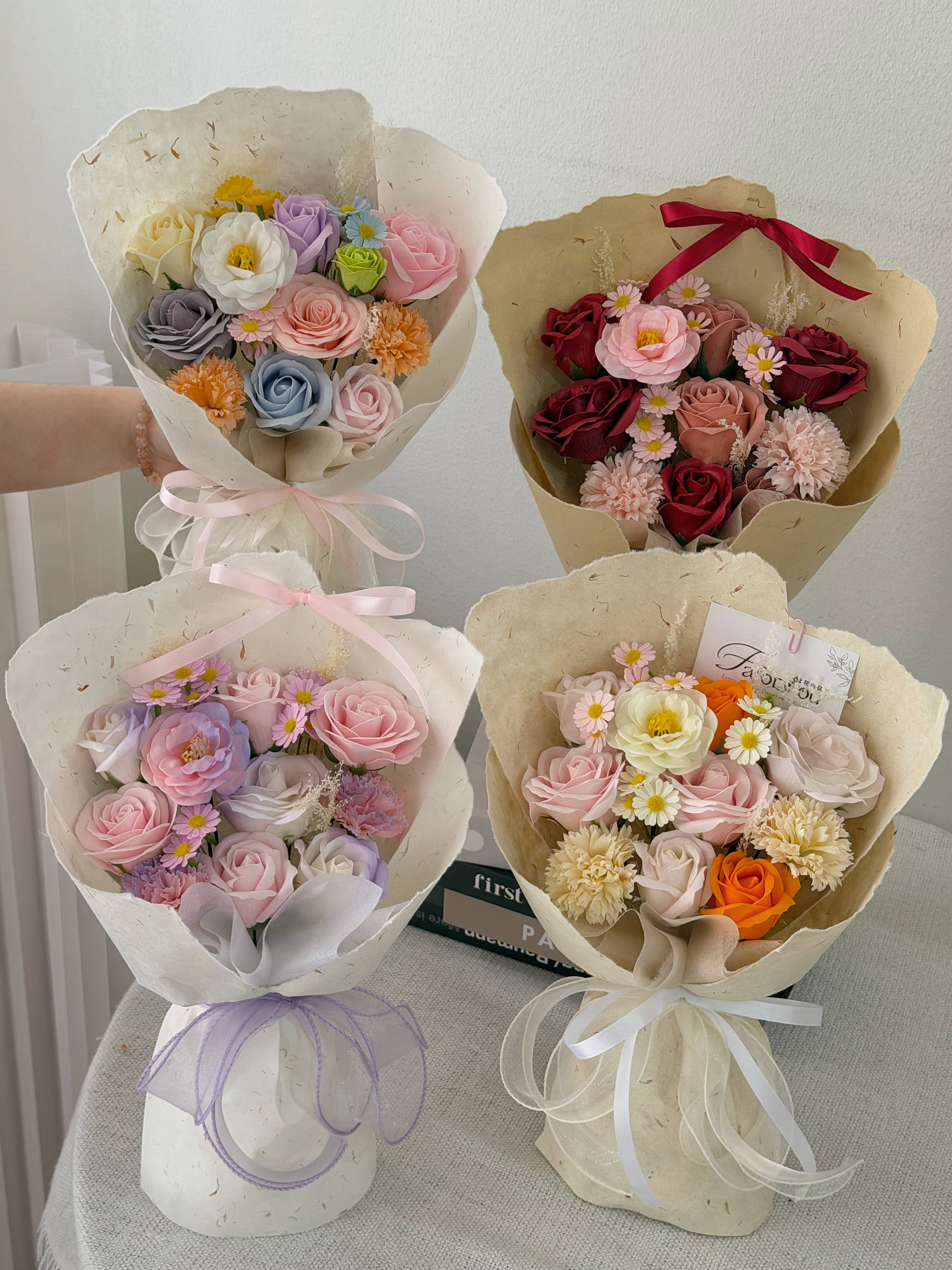 Classic Soap Flower Mixed Dong Ba Bouquet _0