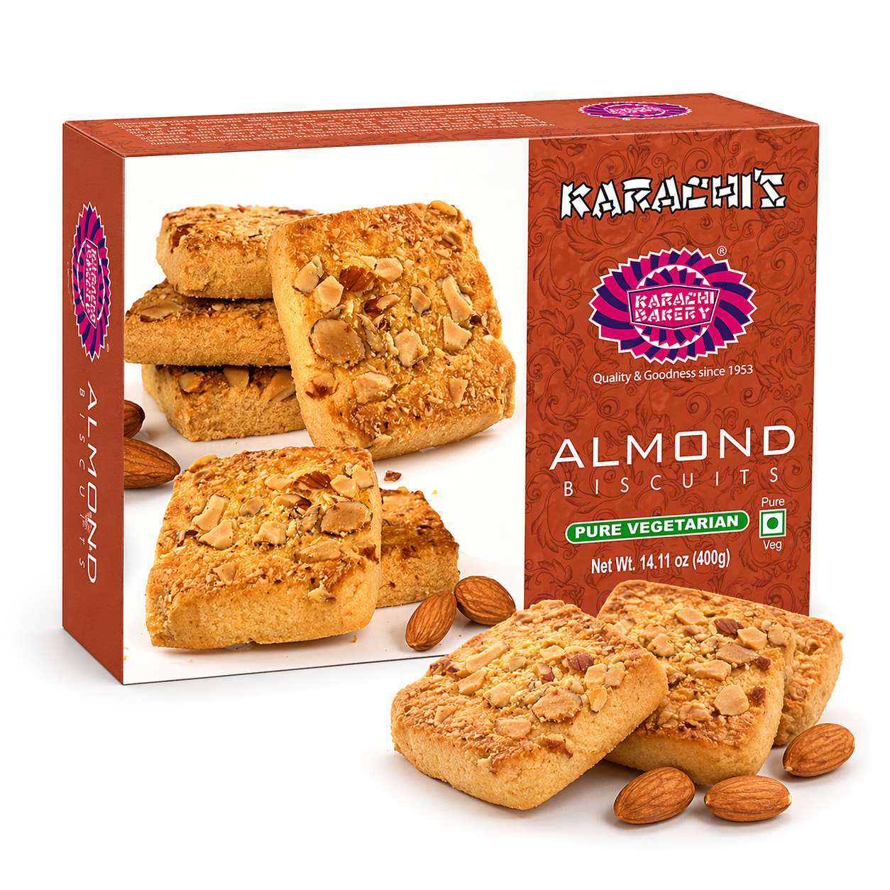 Karachi Almond Biscuit 400g_0