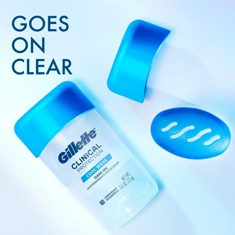 Gillette Clinical Protection cool Wave Clear Gel جيليت مزيل تعرق كوب ويف_0