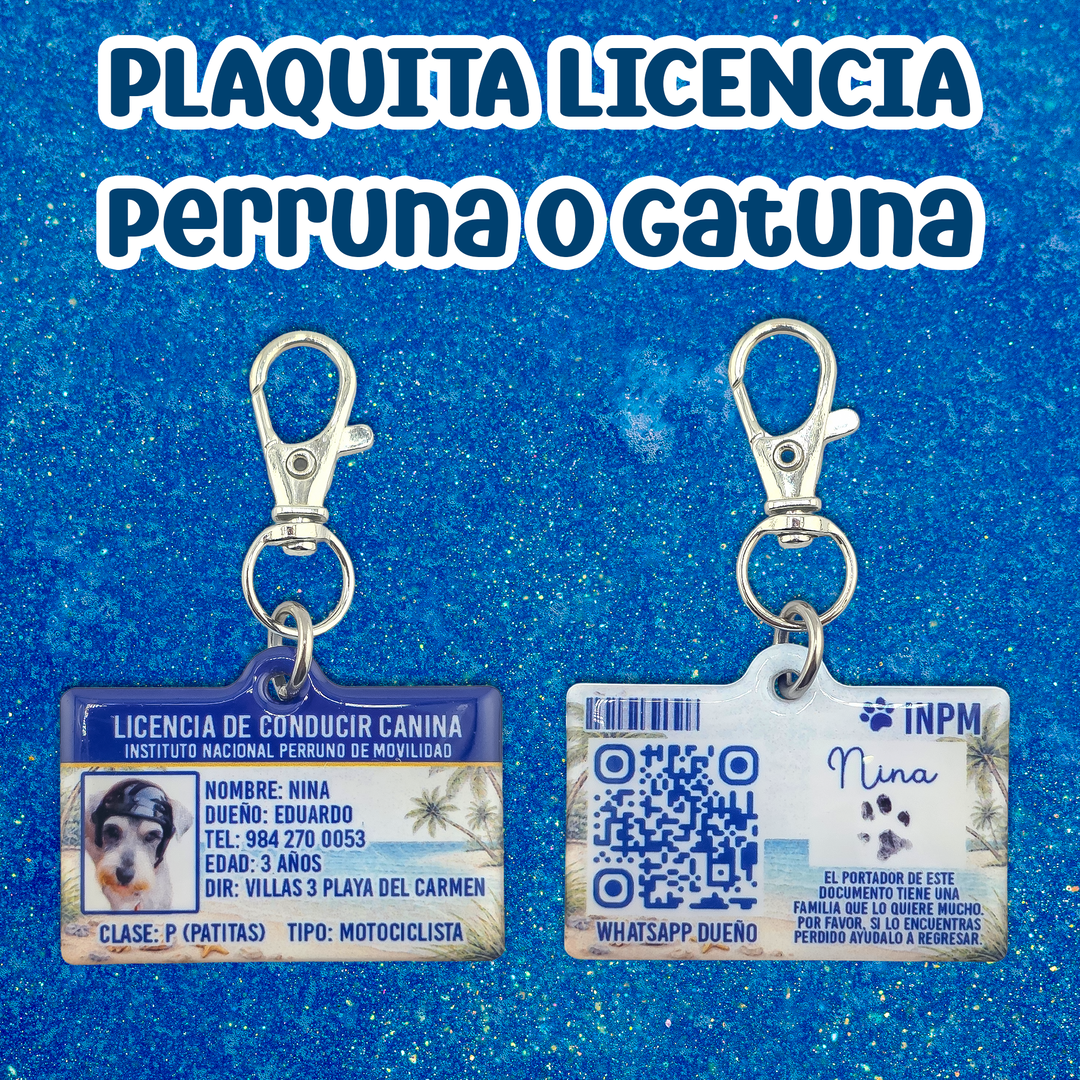 Plaquita Licencia