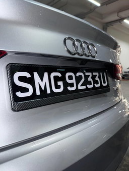 [2D Flat] 2D Acrylic Black Car Plates