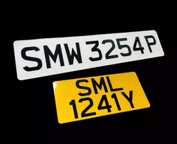 [2D Flat] 2D Euro Reflective (WHITE & YELLOW) 