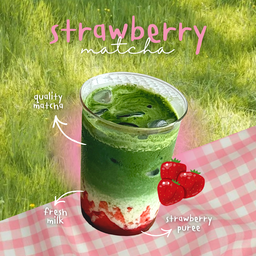 Iced Strawberry Matcha Latte