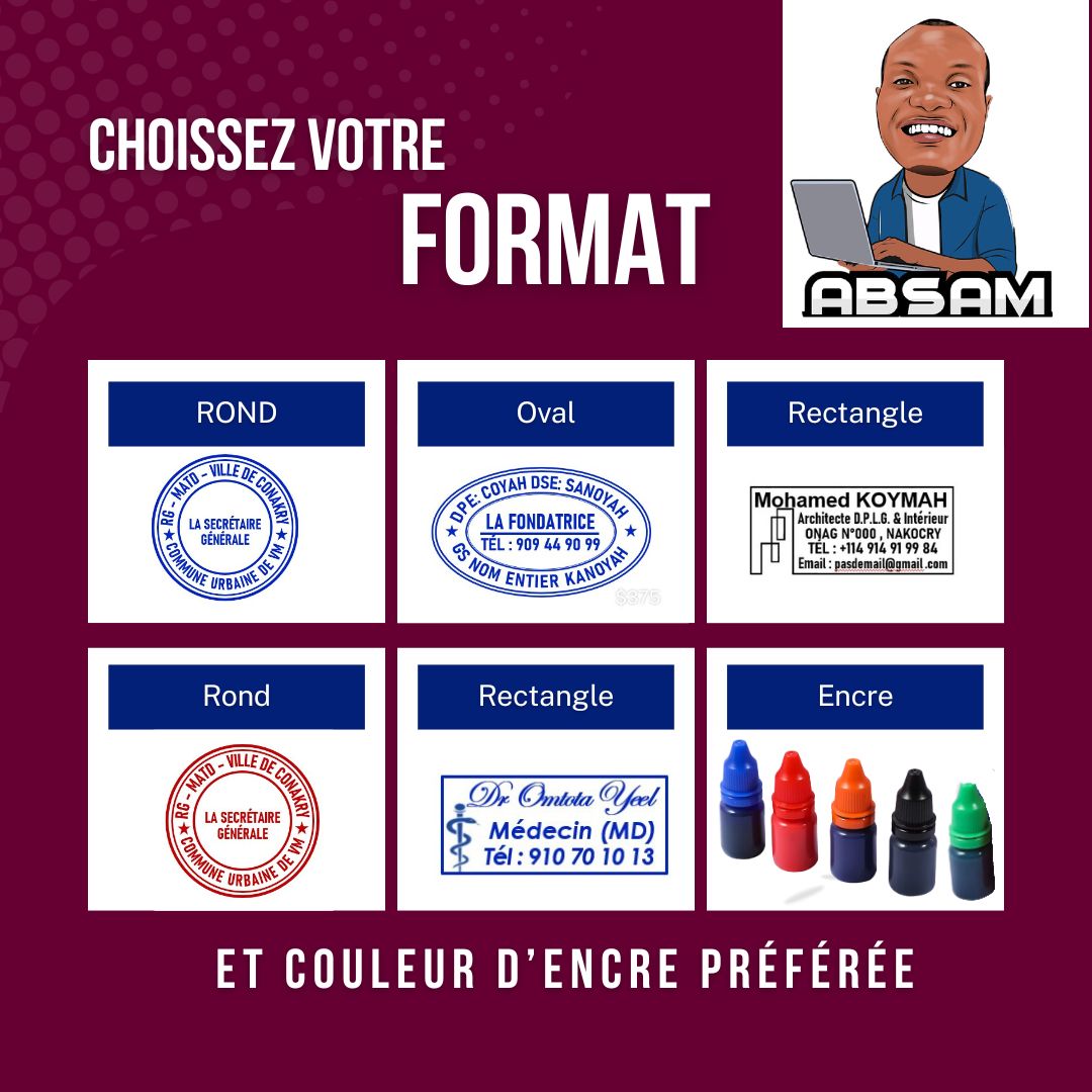 Cachet Tampon Automatique Bleu Transparent_6