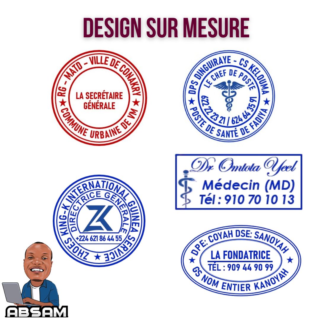 Cachet Tampon Automatique Bleu Transparent_5