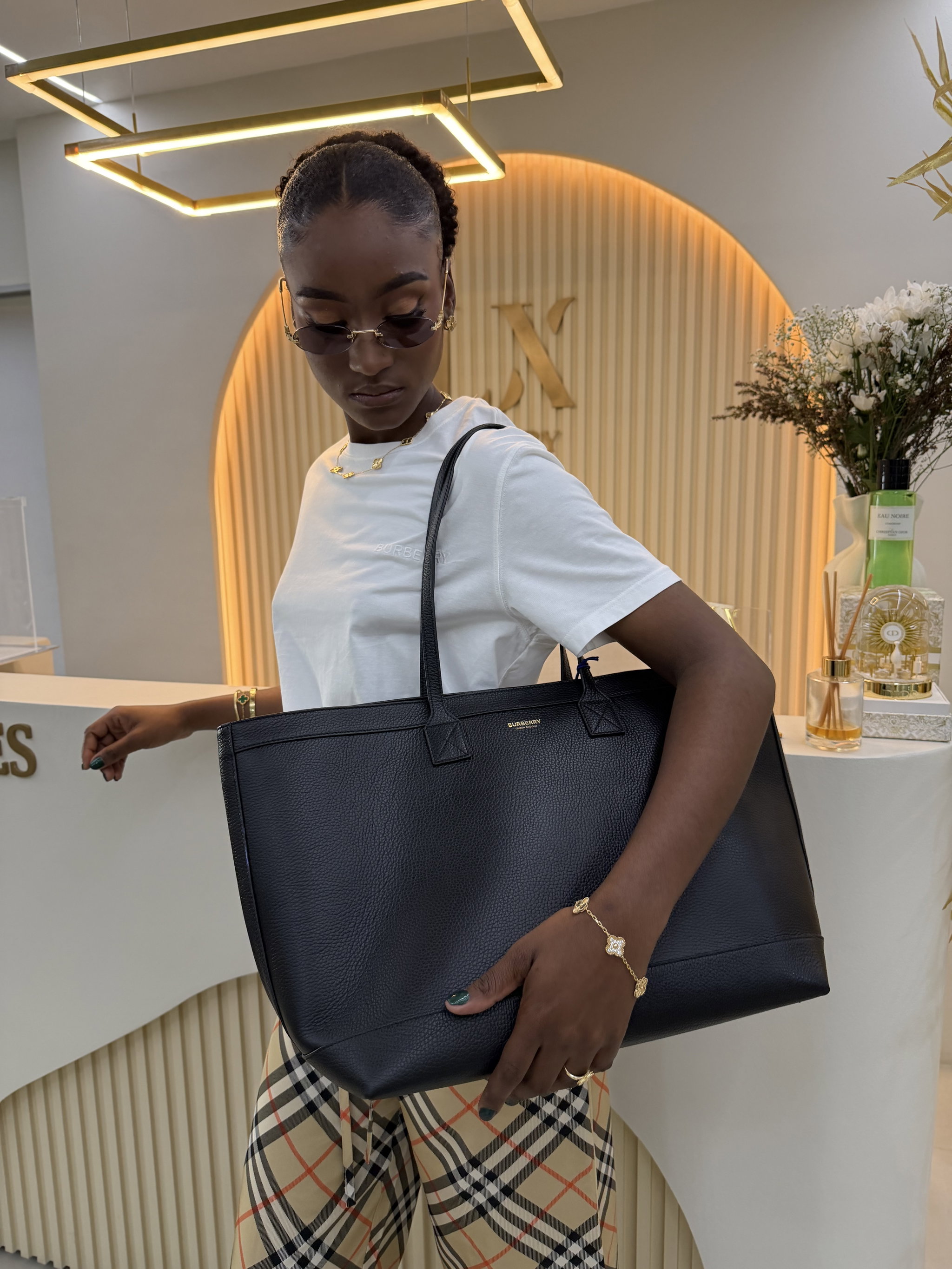 Bolsa Burberry tote clássica _0
