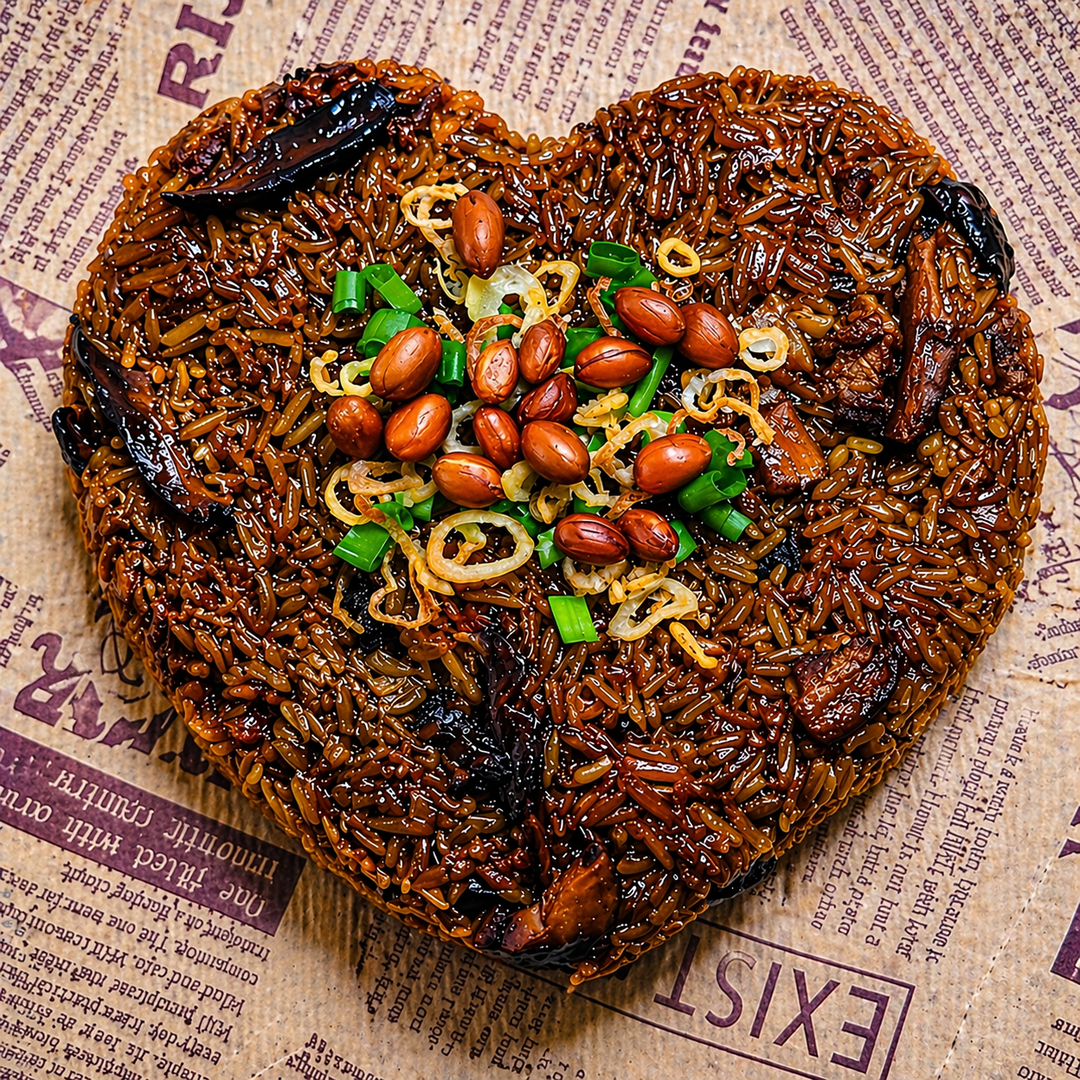 Heart Shape Glutinous Rice with Dried Scallops (7inch) 