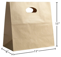 Bolsa Kraft Handle Cut
