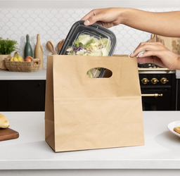 Bolsa Kraft Handle Cut