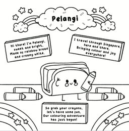 Pelangi Colouring Book