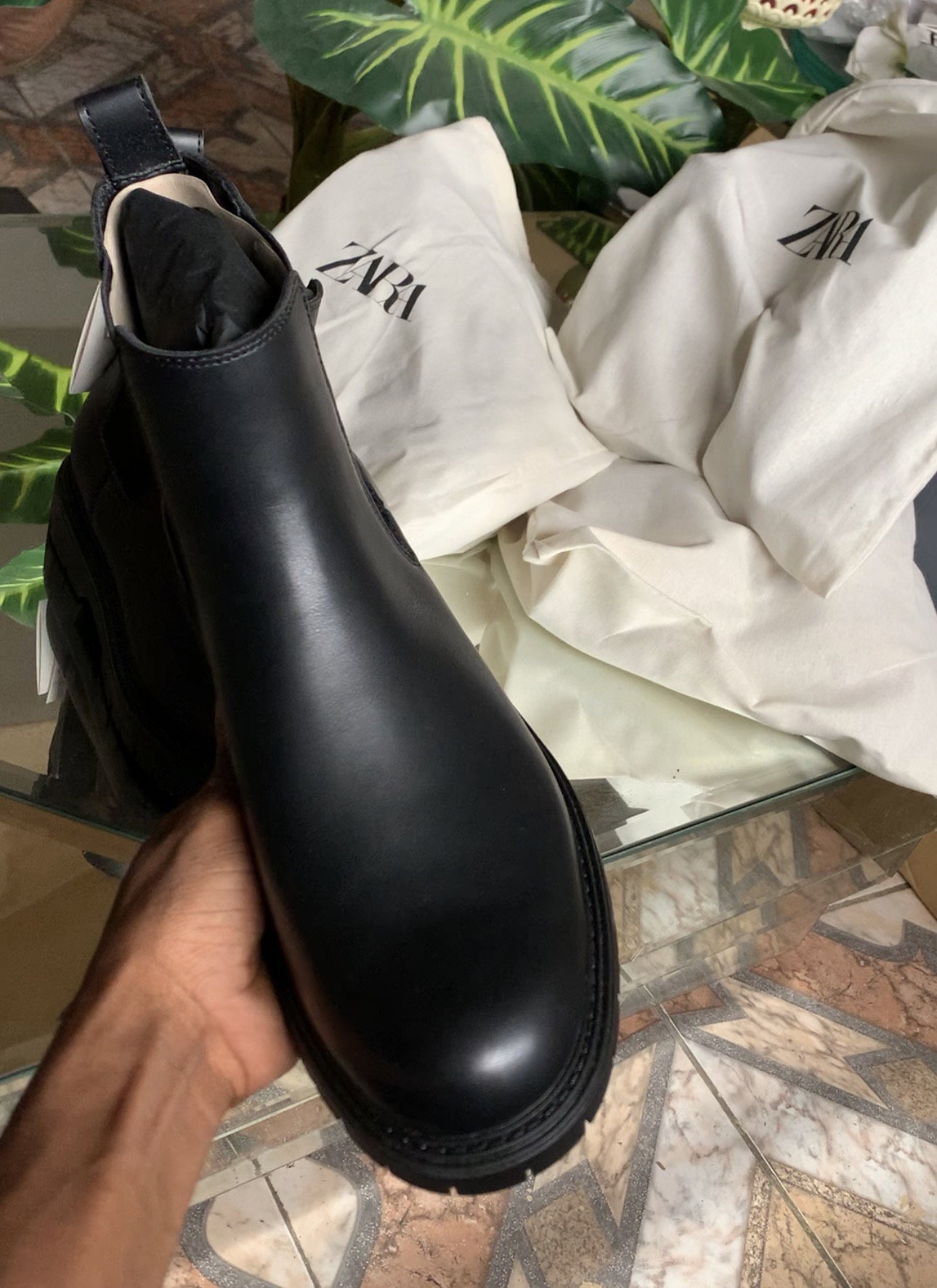 Zara boots all black 1Z200_2