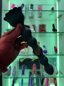 Plug anal vibratorio a control remoto con Luz RGB