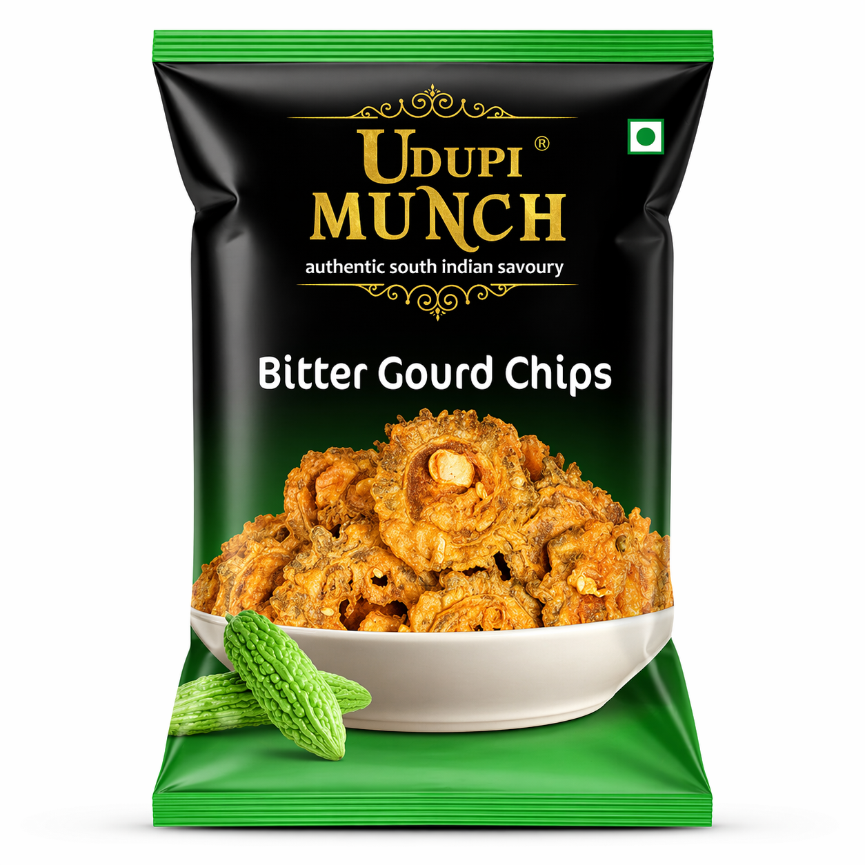 Udupi Munch Bittergourd Chips 150g_0