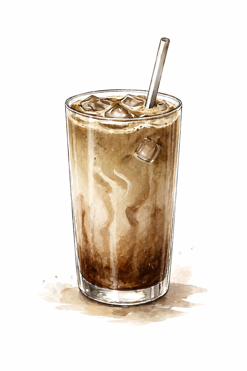 Iced Hojicha Latte