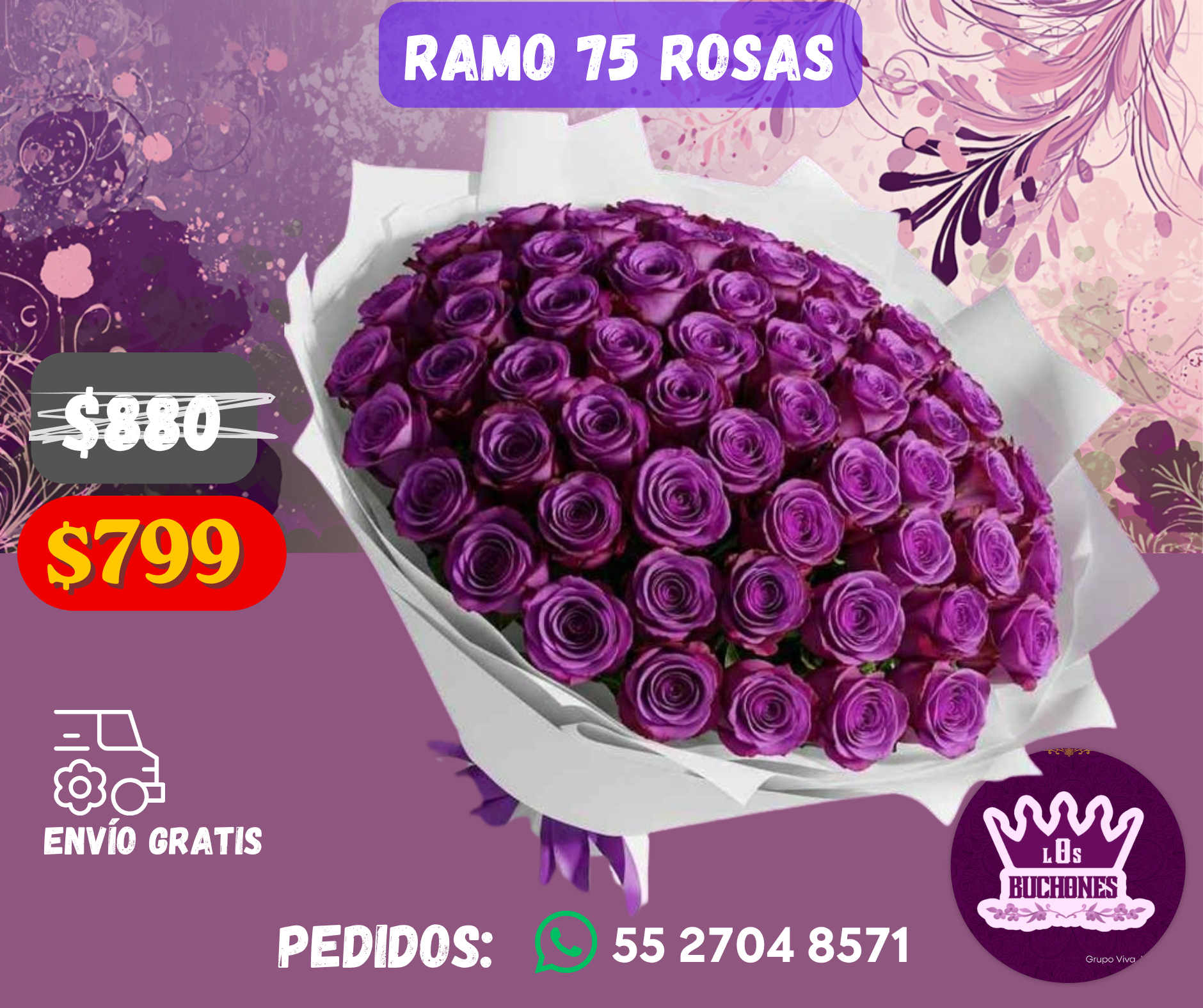 Ramo 75 Rosas