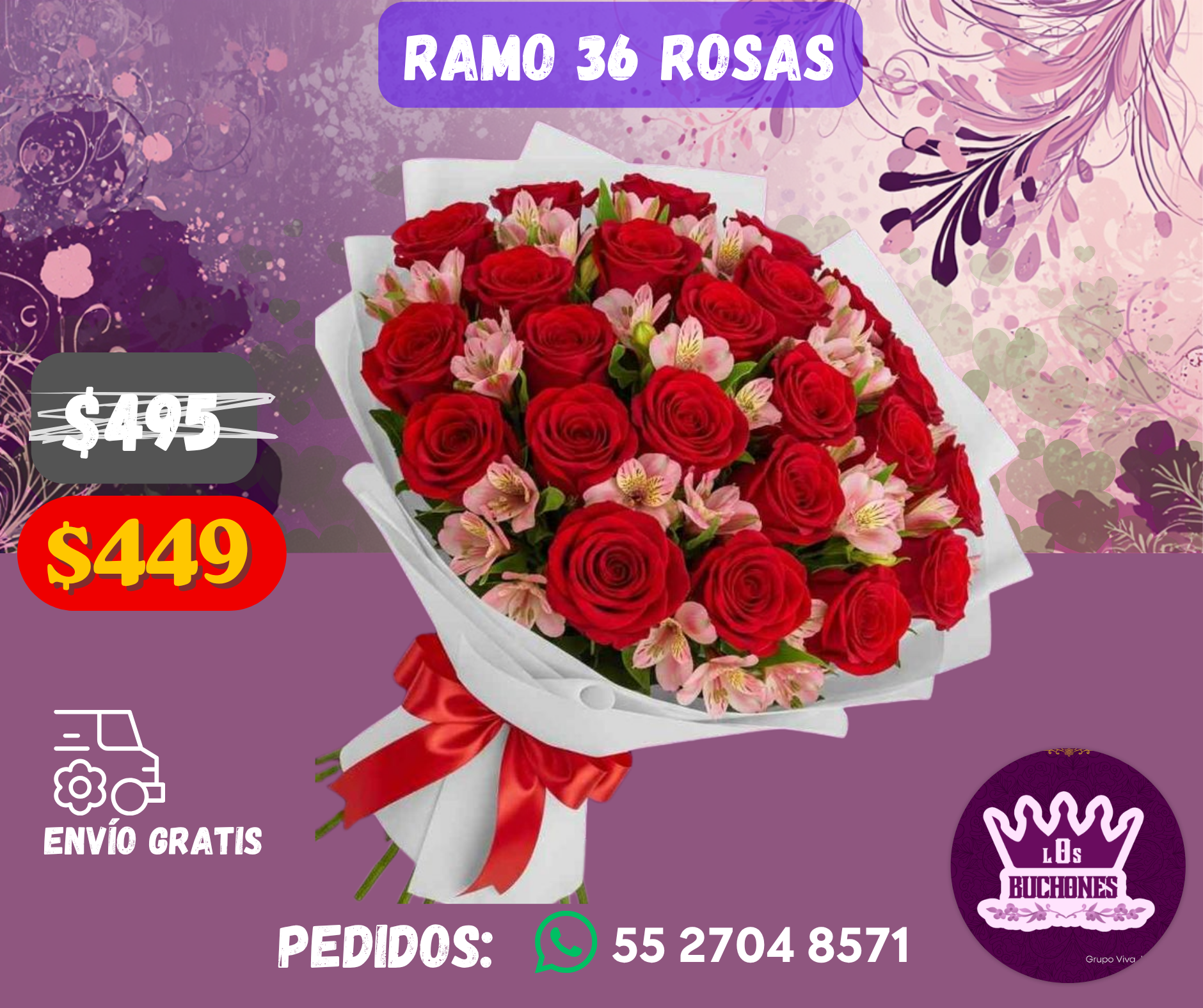 Ramo 36 Rosas_0