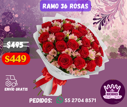 Ramo 36 Rosas