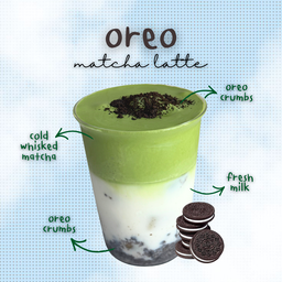 Iced Oreo Matcha Latte