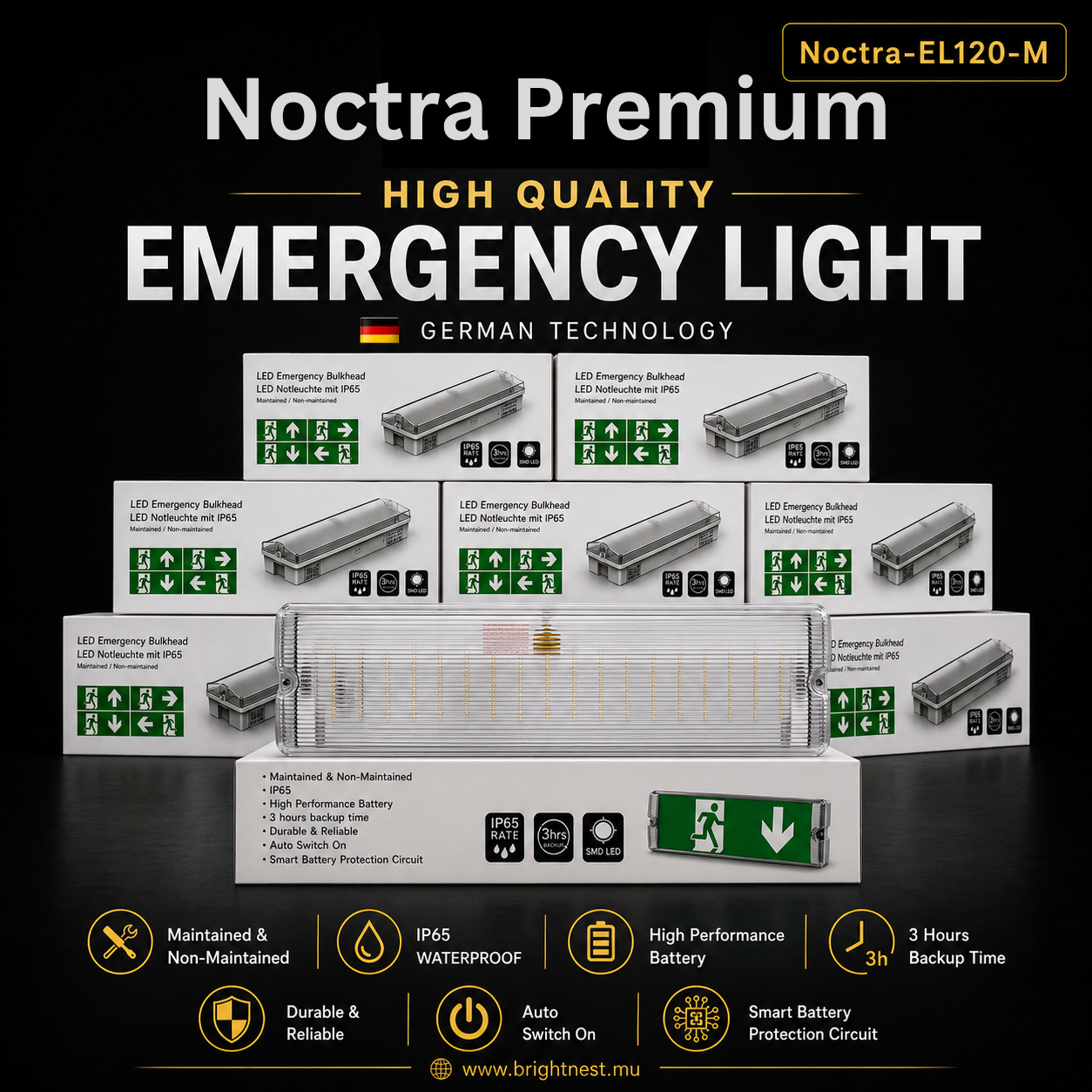 Noctra Premium Bulkhead Emergency Lights_0