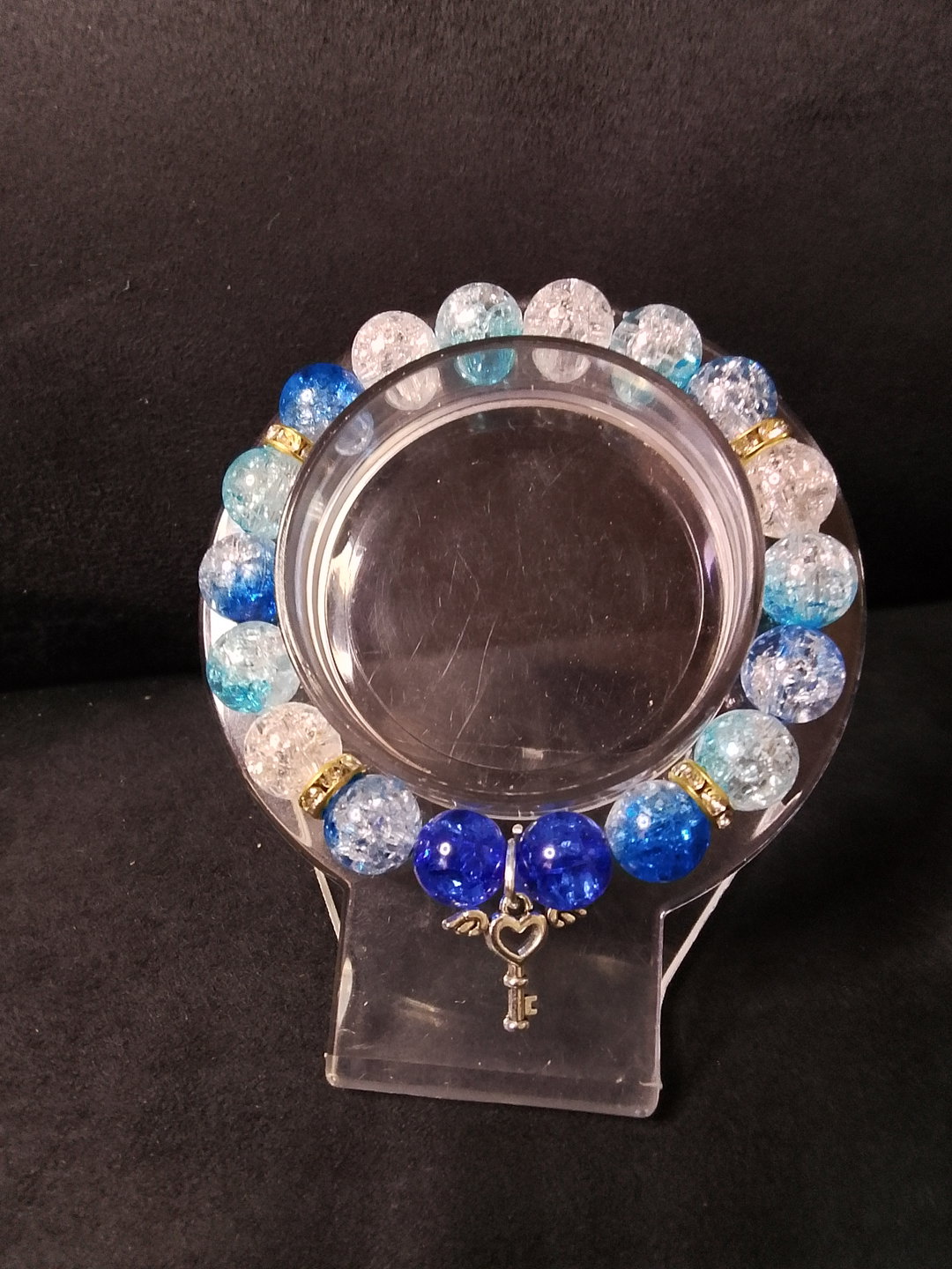 Blue Key Bracelet 
