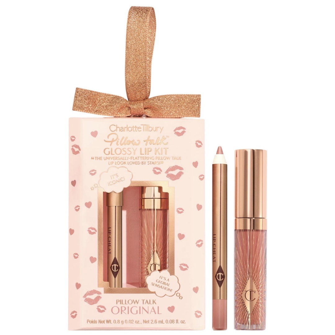 Charlotte Tilbury Pillow Talk Glossy Mini Lip Duo - Shade: Pillow Talk Original