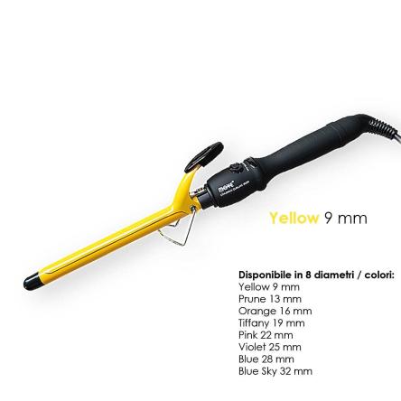MOVE Colored Curling Iron Arricciacapelli Professionale 9mm Yellow_0