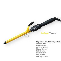 MOVE Colored Curling Iron Arricciacapelli Professionale 9mm Yellow