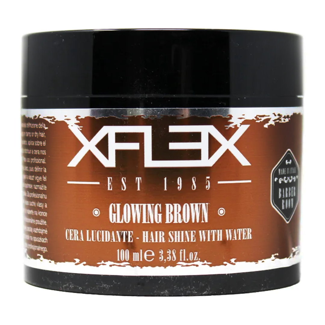 Xflex Glowing Hair Wax Brown Cera Lucidante - 100ml
