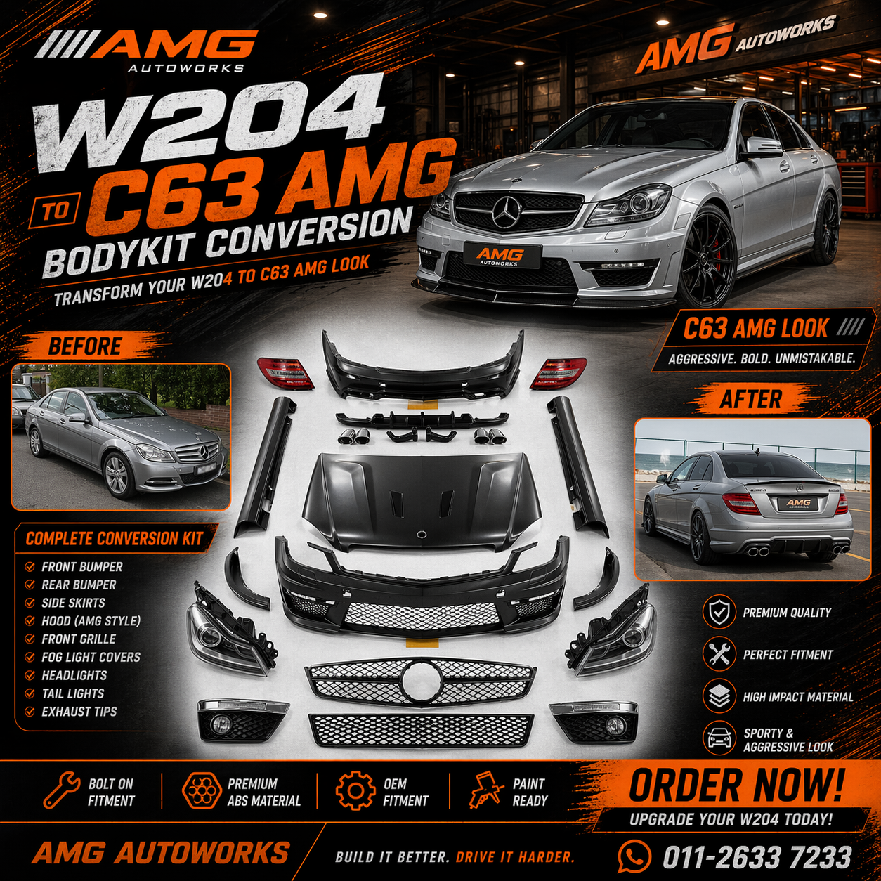 BODY KIT C63 AMG W204_0