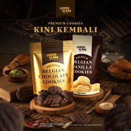 BELGIAN CHOCOLATE/VANILLA COOKIES