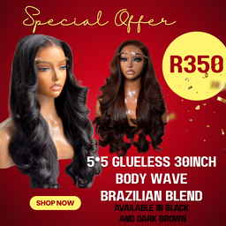 5*5 30inch body wave Brazilian blend