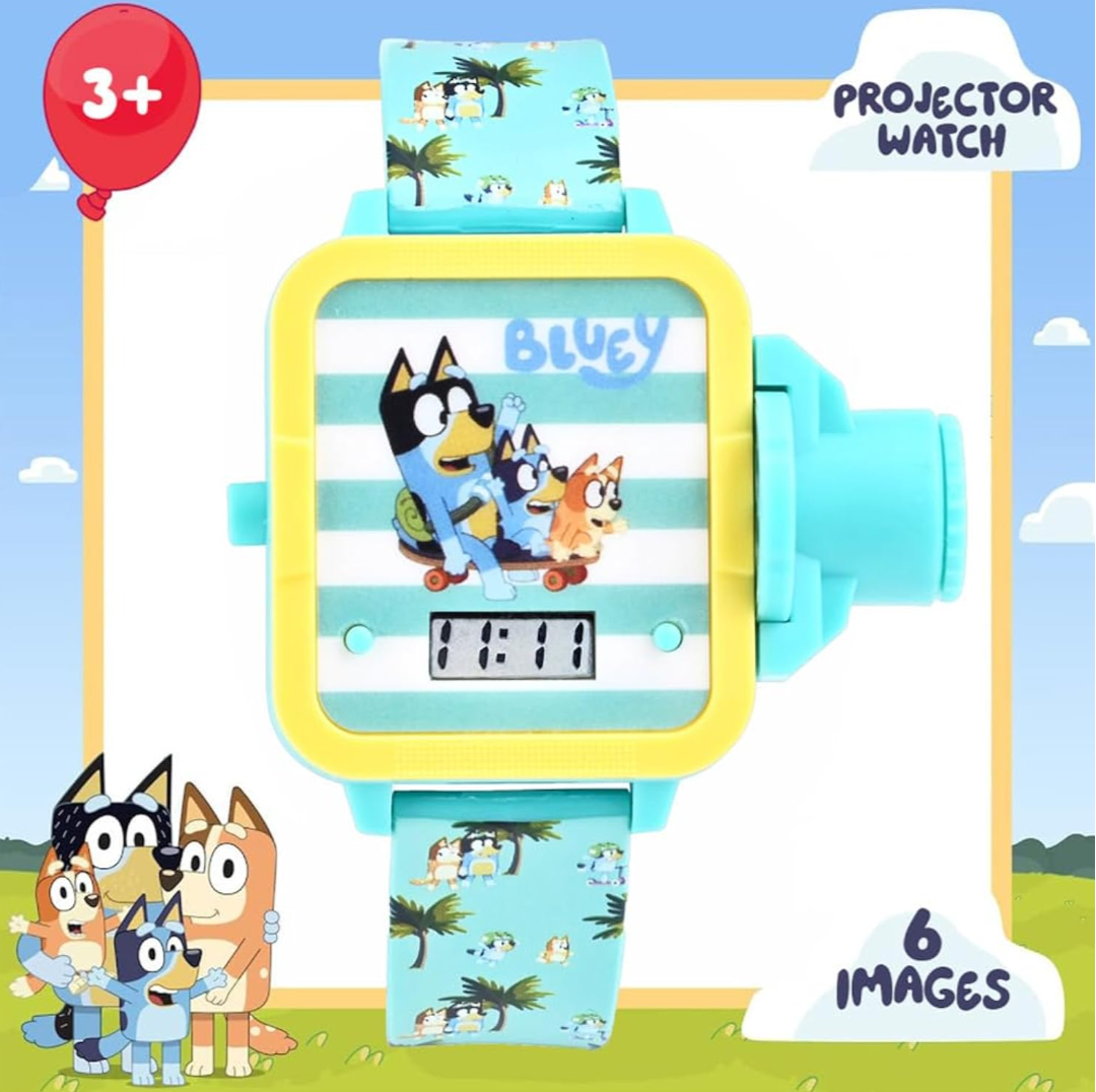 Bluey Kids Digital Projector Watch with 6 Image Slides_2