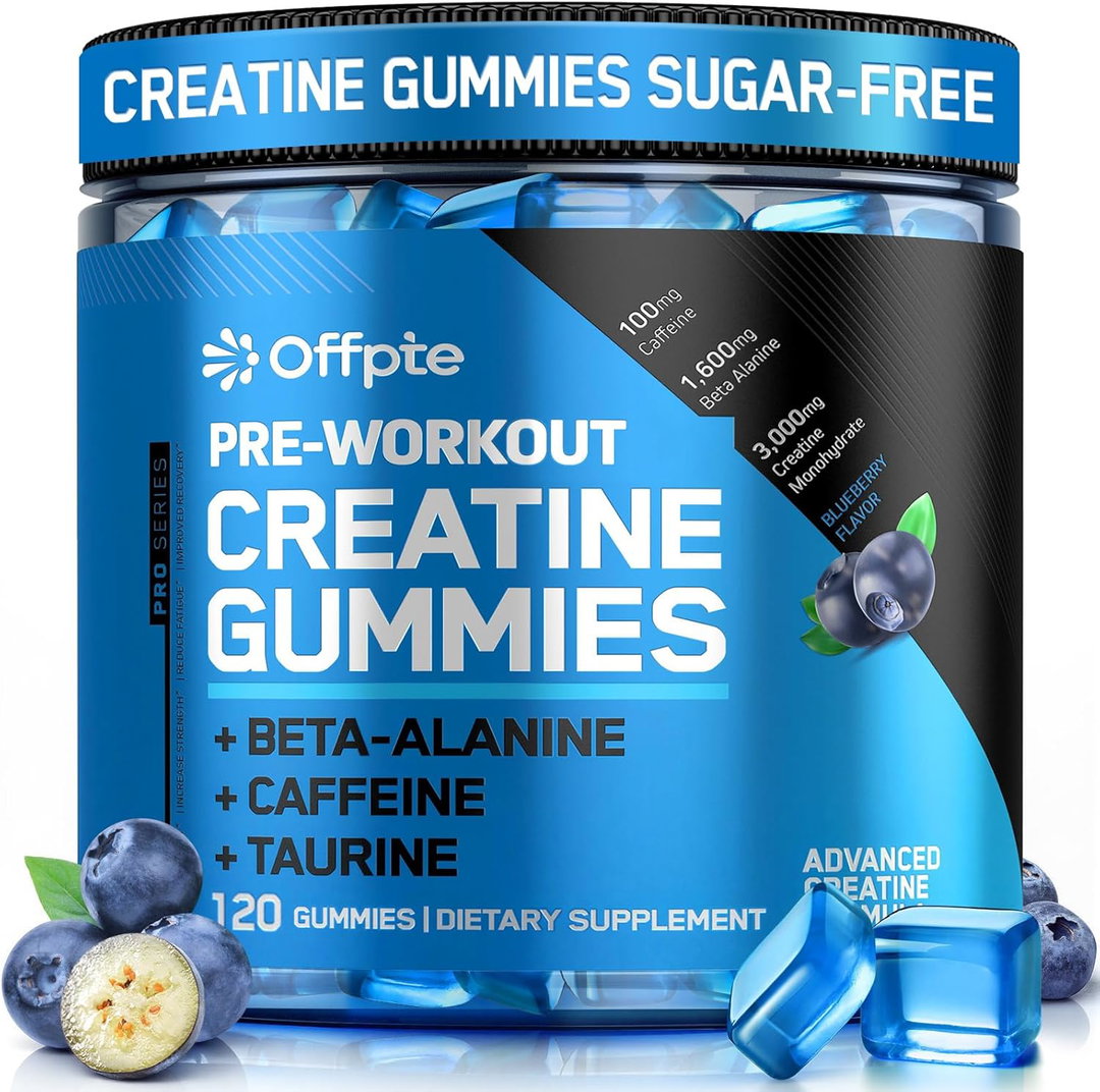 Creatine Gummies for Men & Women- Sugar-Free Vegan 120 GUMMIES