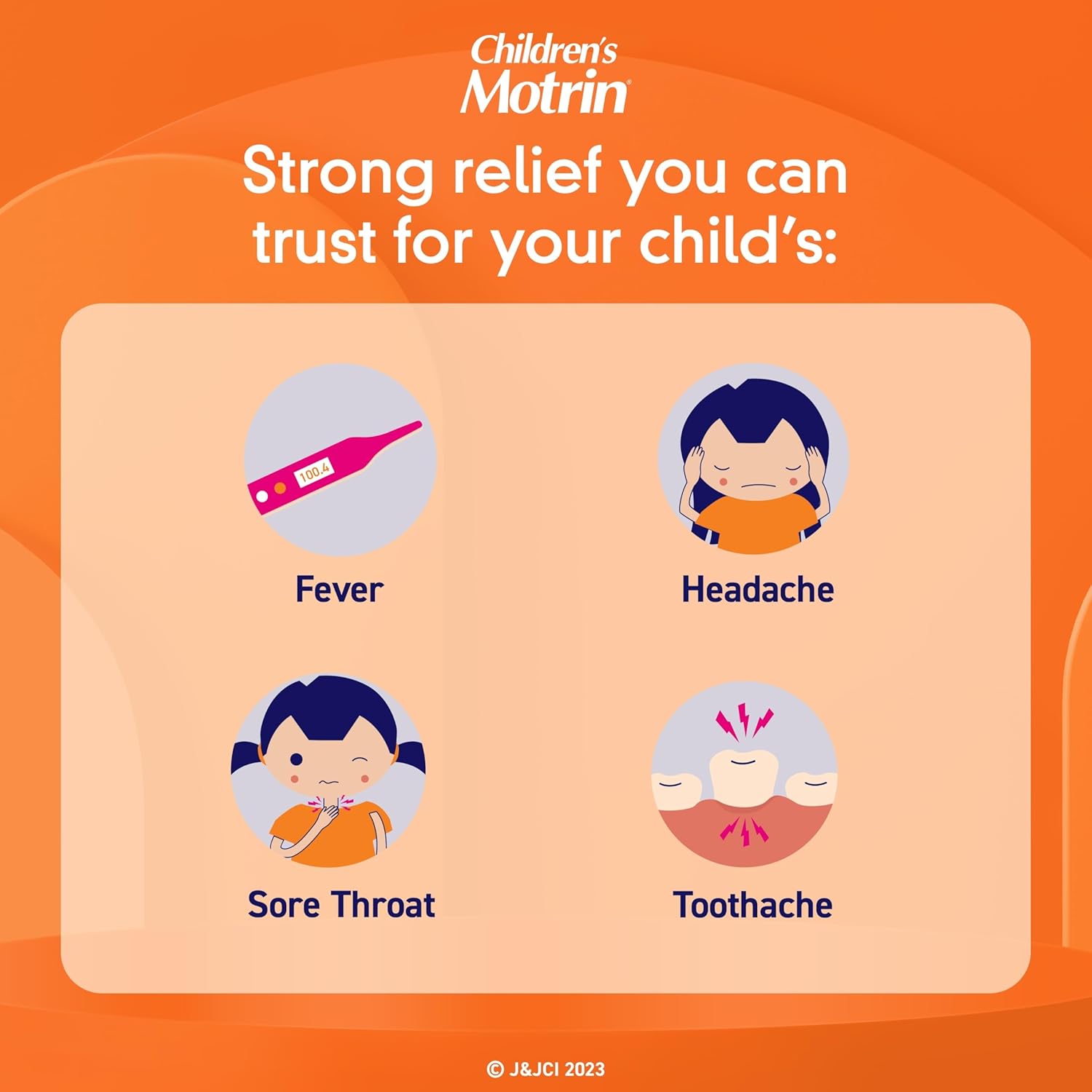 Children's Motrin - Ibuprofen Liquid Oral Suspension Dye-Free Berry, Kid’s Medicine for Fever & Pain Relief_2