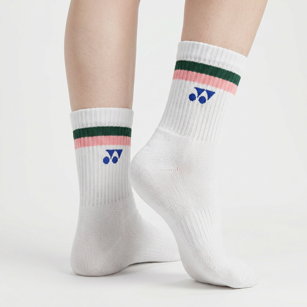 [10263] - 3 Pairs Unisex's Athletic Stripe High-Cut Socks - Sporty, Breathable & Everyday Comfort_1