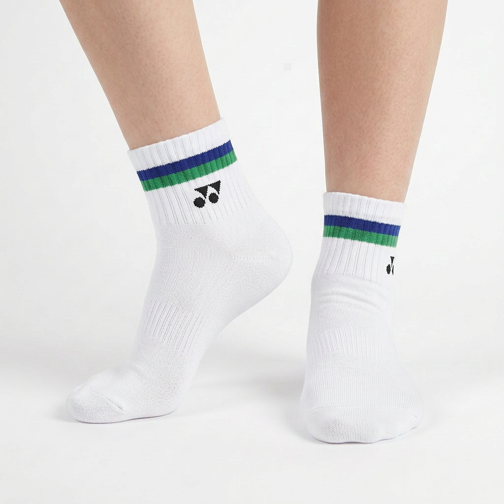 [10263] - 3 Pairs Unisex's Athletic Stripe High-Cut Socks - Sporty, Breathable & Everyday Comfort_2