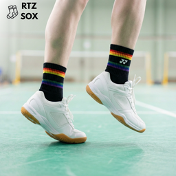[10263] - 3 Pairs Unisex's Athletic Stripe High-Cut Socks - Sporty, Breathable & Everyday Comfort